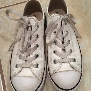 Girls Leather Converse